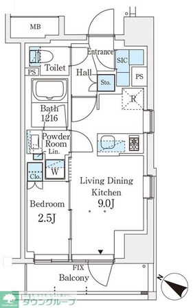 テラス駒込イーストの物件間取画像